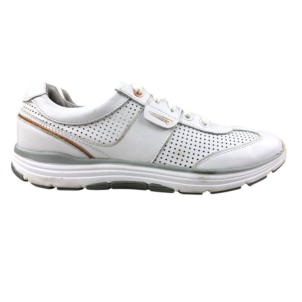 Copper Fit Women's Size 8B White Leather Pro Balance Lace-Up Sneakers Shoes